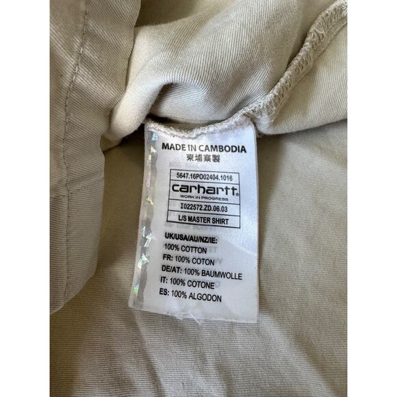 Carhartt WIP Master Button Shirt Work in Progress Pockets - Picture 9 of 9